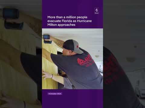 More than a million people evacuate Florida as Hurricane Milton approaches
