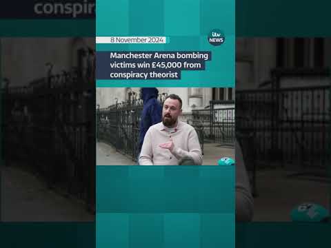 Manchester Arena bombing victims win £45,000 from conspiracy theorist #itvnews #shorts