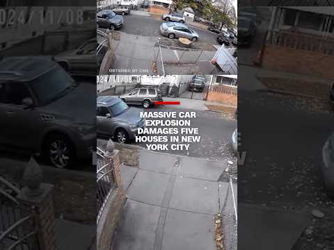 Massive car explosion damages five houses in New York City