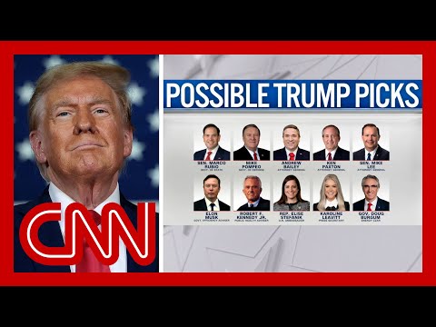 Trump weighs more picks for incoming cabinet