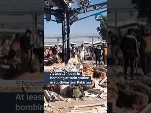 Around 100 people were waiting for a train in Pakistan’s Balochistan region #itvnews