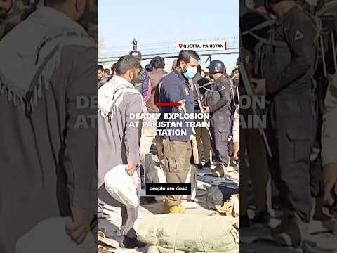 Deadly explosion at Pakistan train station