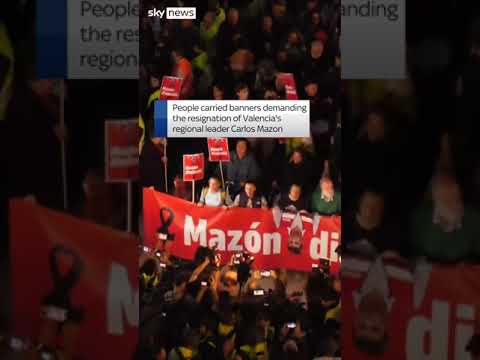Thousands protest in Valencia