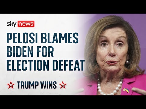 Pelosi points finger at Biden as Democrat soul-searching begins | US Election 2024