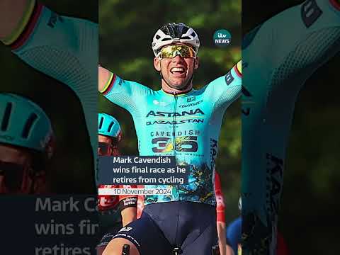 Cyclist Sir Mark Cavendish has said he “couldn’t have wished for a better send-off” #itvnews