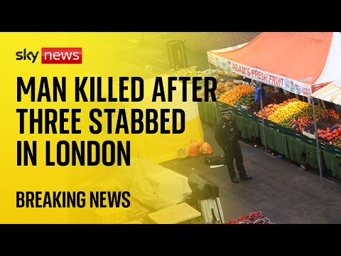 BREAKING: Man killed after three people stabbed at East Street Market in south London