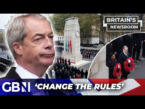 ‘Reform UK are politically significant!’ – FURY as Nigel Farage BLOCKED from laying Cenotaph wreath