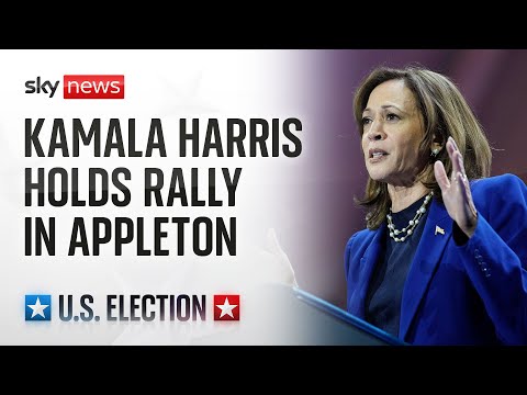 Watch live: Kamala Harris holds a campaign rally in Appleton