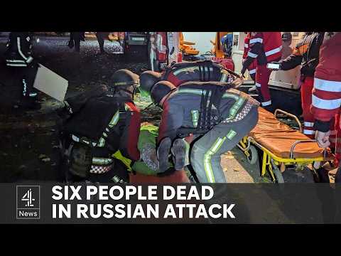 Ukraine war: At least six killed in wave of Russian missile and drone attacks