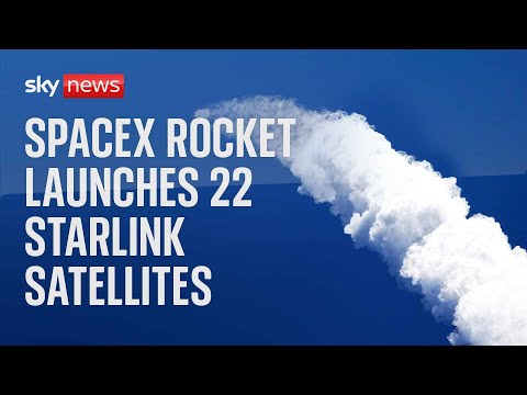 Watch live: SpaceX Falcon 9 rocket launches 22 Starlink satellites into low-Earth orbit