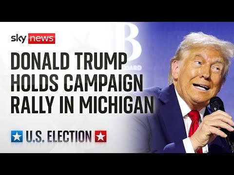 Watch live: Republican presidential candidate Donald Trump holds a campaign rally in Michigan