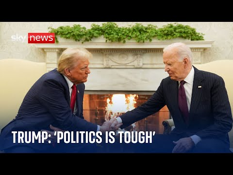 BREAKING: Trump tells Biden ‘politics is tough’ as they meet at White House