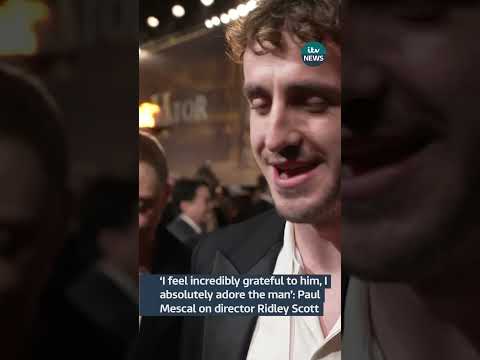 Paul Mescal on the red carpet at Gladiator 2 premiere
