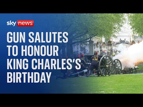 Watch live: Gun salute held in honour of the King’s birthday at Green Park