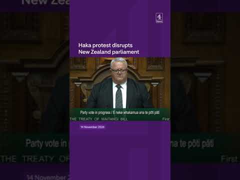 Haka protest disrupts New Zealand parliament