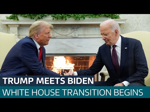 Donald Trump thanks Joe Biden for “smooth transition” in meeting at White House | ITV News