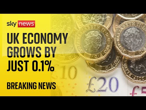 The UK economy grew by 0.1% between July and September