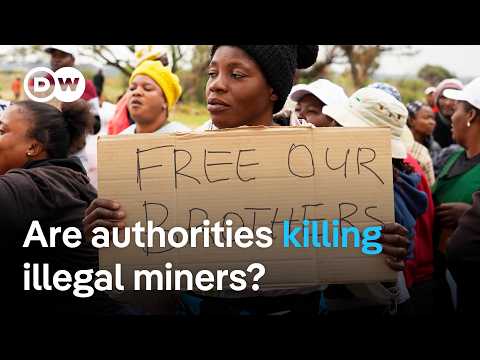 Hundreds trapped in gold mine without water as authorities wait to arrest them
