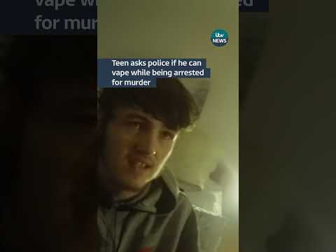 Teen asks police if he can vape while being arrested for murder