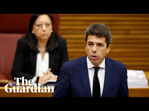 Valencia’s president apologises for handling of floods