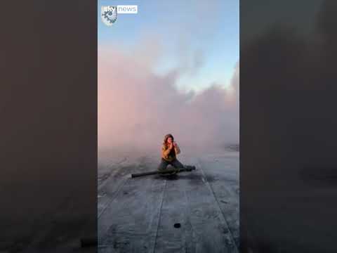 ‘Video shows Russian missile shot down’