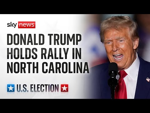 US election 2024: Donald Trump speaks in North Carolina