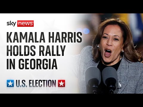 US election 2024: Kamala Harris speaks in Georgia
