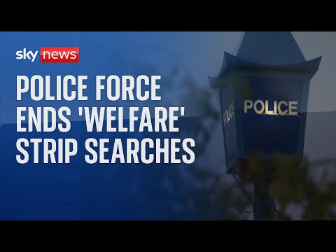 Police force ends ‘welfare’ strip searches after Sky News investigation