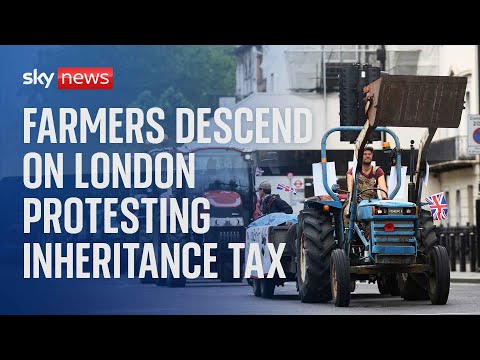 Watch live: Thousands of farmers to descend on Downing Street protesting inheritance tax changes
