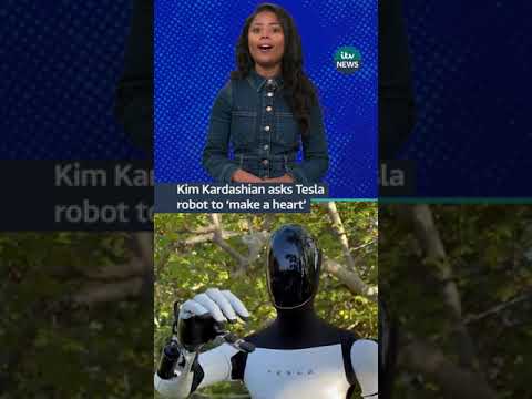 Kim Kardashian asks Tesla robot to ‘make a heart’ | ITV News