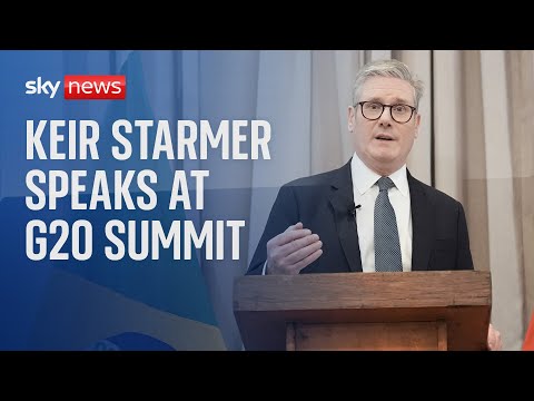 PM holds news conference in Brazil – as thousands attend farm tax protest back in London