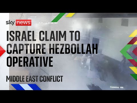 Israeli naval forces capture man they claim is a top Hezbollah operative | Middle East conflict