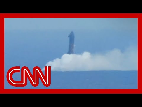 SpaceX Starship splashes down in the Indian Ocean
