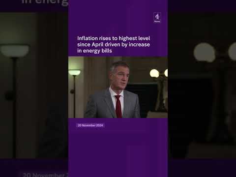 Inflation rises to highest level since April driven by increase in energy bills