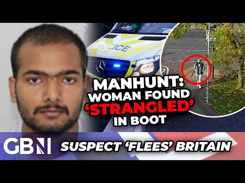 Cops in frantic MANHUNT after woman found ‘strangled’ in CAR BOOT and suspect FLEES