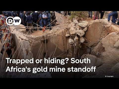 Families urge authorities to rescue illegal gold miners in South Africa | DW News