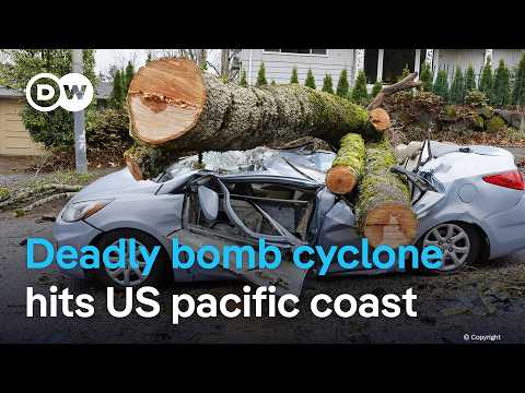 Widespread power outages and at least two deaths in the north-west of the USA | DW News
