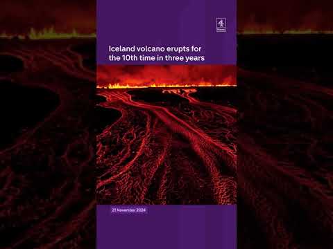Iceland’s volcano erupts again