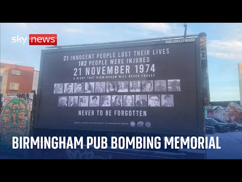 Watch live: Birmingham pub bombing memorial service marking the 50th anniversary