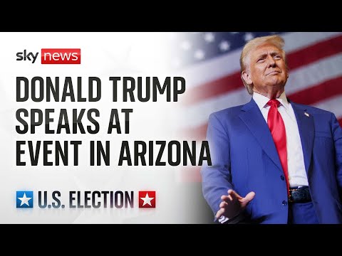 Watch live: Trump speaks at an event in Arizona with Tucker Carlson and Robert F. Kennedy Jr