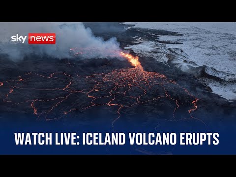 Watch live: Iceland volcano continues to erupt for the seventh time in almost a year