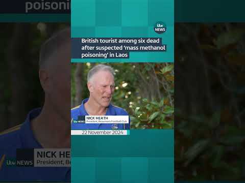 British tourist among six dead after suspected ‘mass methanol poisoning’ in Laos #itvnews #shorts