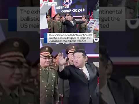 Kim Jong Un inspects weapons exhibition