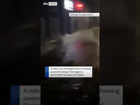 Storm Bert brings extreme flooding to parts of Ireland