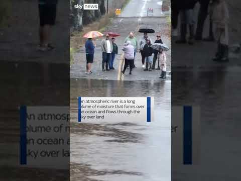 Snow and severe flooding in California