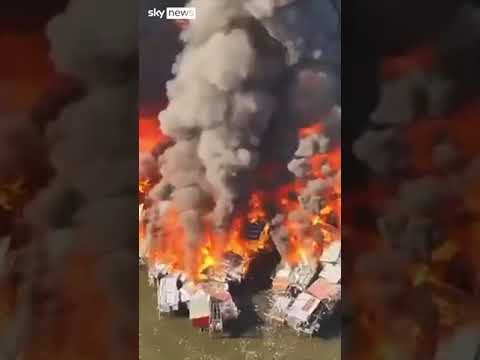 Homes go up in flames in Manila fire