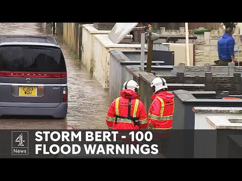 Storm Bert: UK hit with almost a month of rain in 24 hours