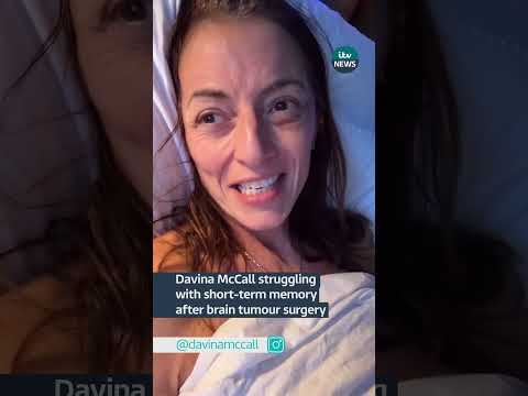 Davina McCall struggling with short-term memory after brain tumour surgery | ITV News