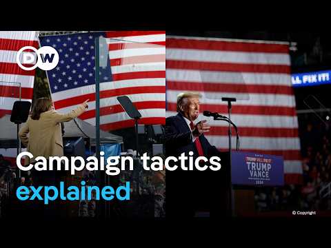 How are the US presidential candidates tailoring their messages for specific target groups?| DW News