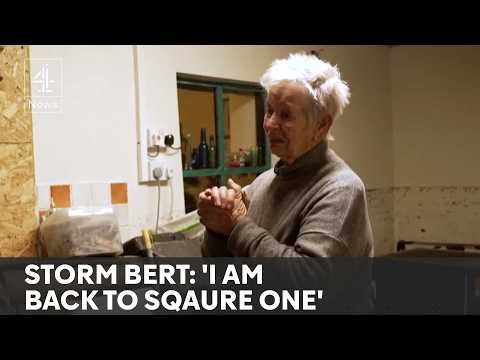 Storm Bert: clean up begins as towns submerged in flood waters